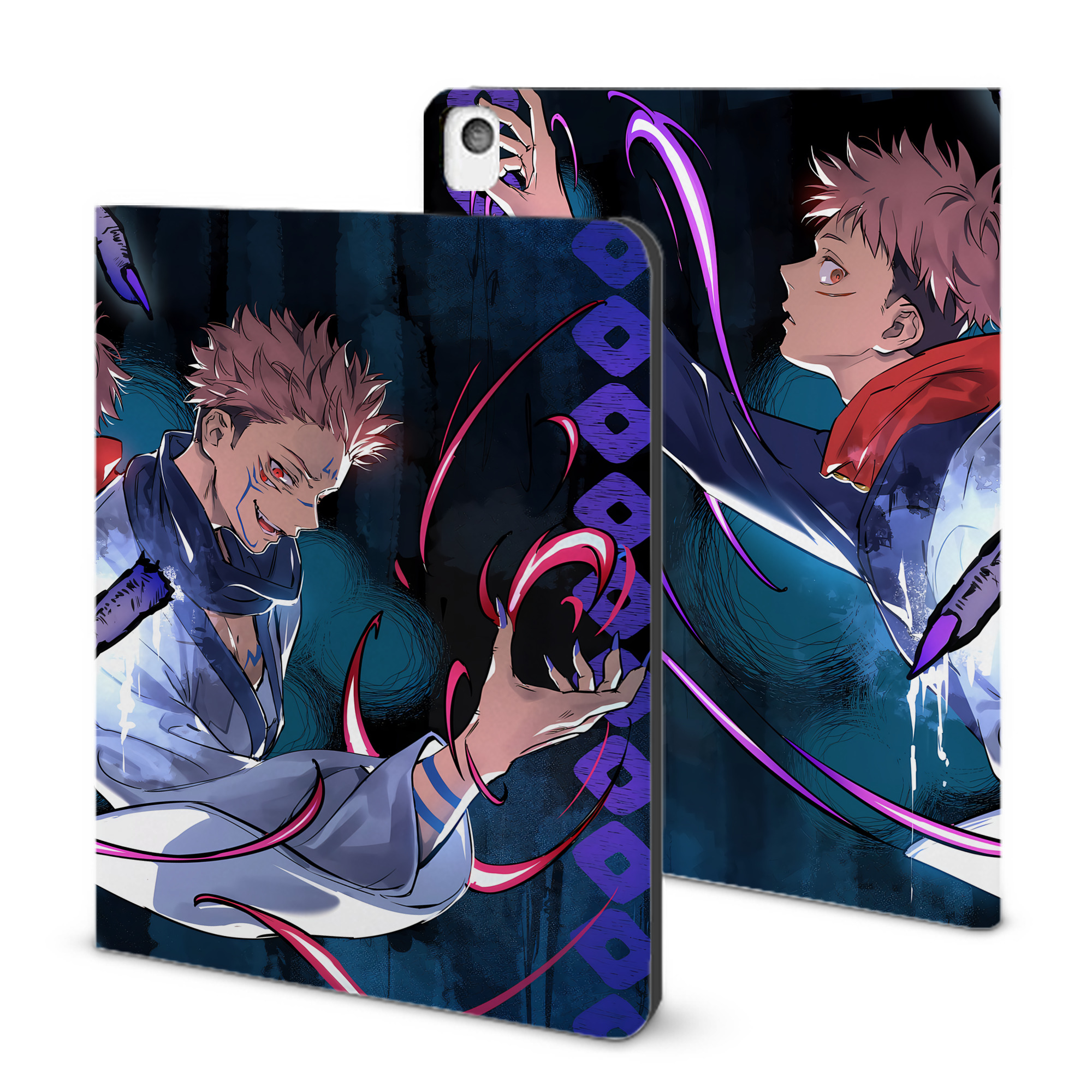 （画像用） 呪術廻戦 Jujutsu Kaisen IPadケース ペンホルダー付き ブックスタイルデザイン